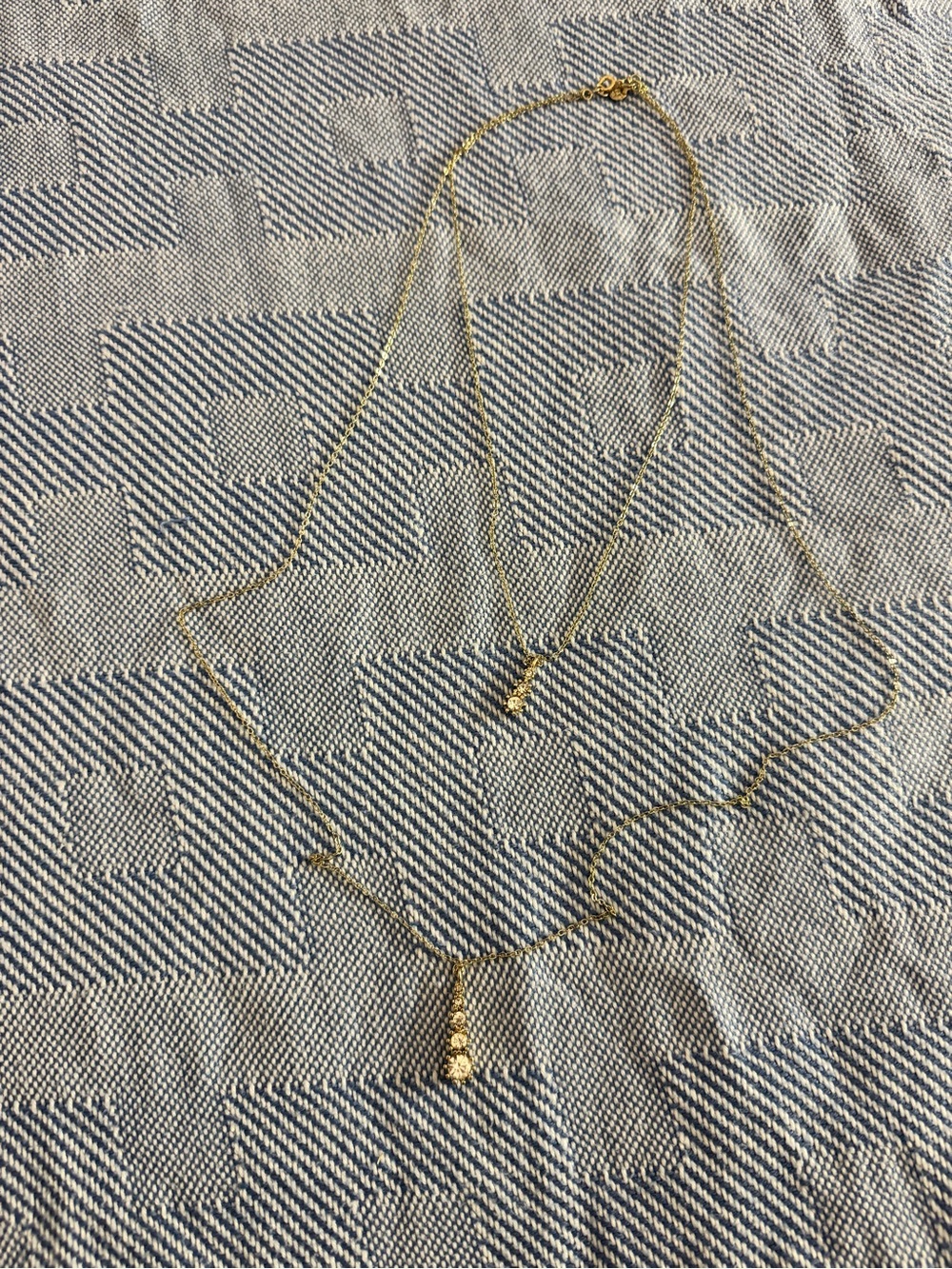 Delicate Gold Layered Necklace with Gem Accents